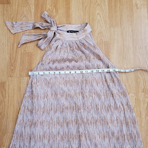 NEW! INC Tie-Neck Shine Halter Top size Medium - Picture 10 of 13